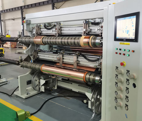 Минимальная толщина субстрата 3μm ПЭТ+Cu, OPP+Cu, ПЭТ+Al резка ревиндерная машина